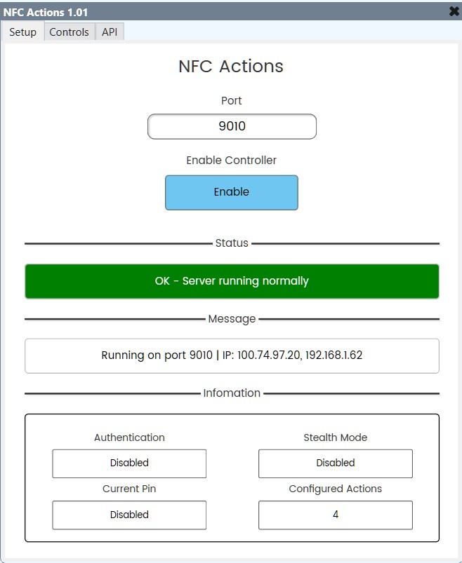 NFC and QR-Code plugin interface