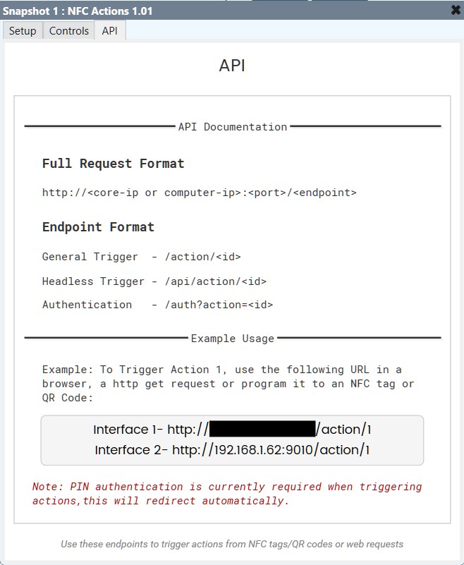 NFC and QR-Code plugin interface