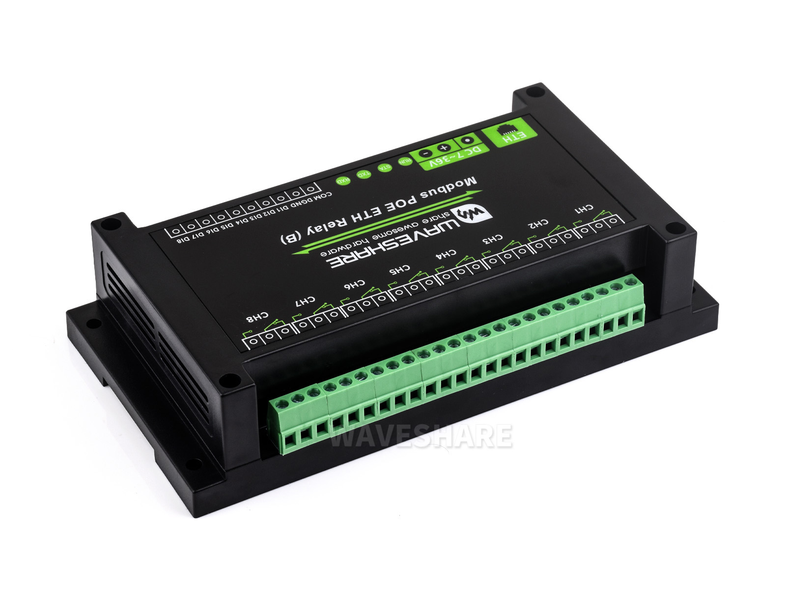 WaveShare Modbus Relay (B) module top view