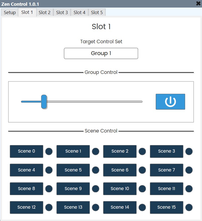 Zen Control plugin interface